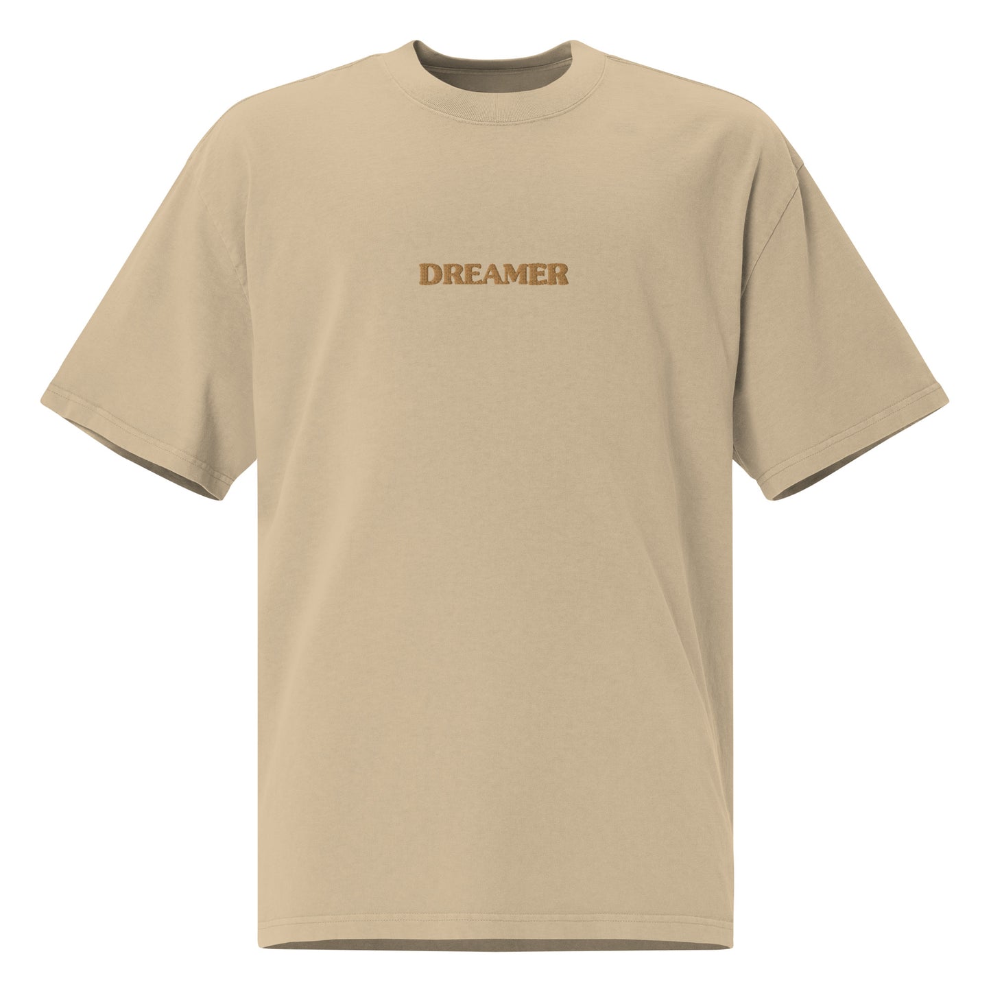 Oversized Dreamer Collection Coastalwear (Faded Khaki & Brown) (centralised artwork)